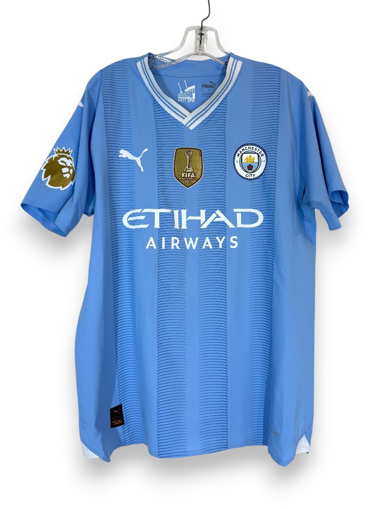 Puma Manchester City Jersey Grealish #10 Home 2023 2024 Medium Fifa Badge Blue